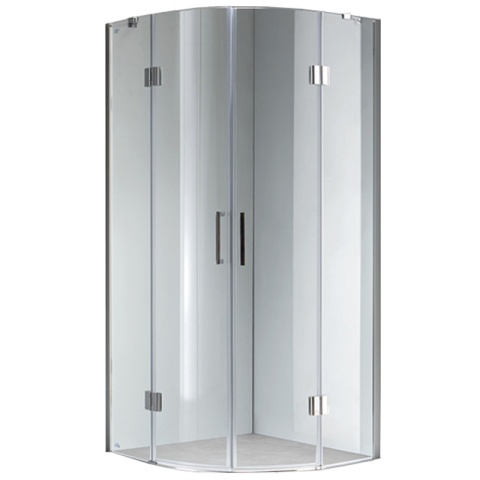 KABINA PRYSZNICOWA PÓŁOKRĄGŁA KZ92B CHROM 90x90 CM - sklep Hydrosan.eu